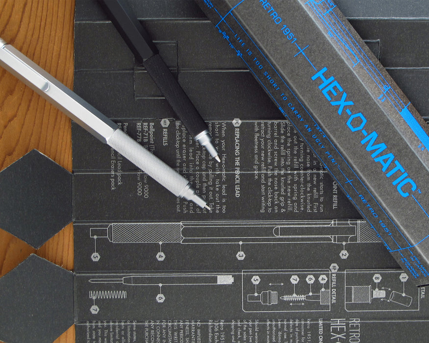 HEX-O-MATIC - Lápiz Negro 0.7MM