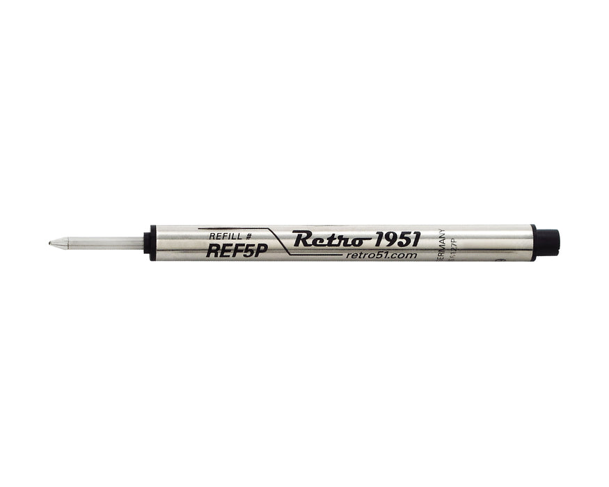 Black Capless Rollerball Refill 3pk