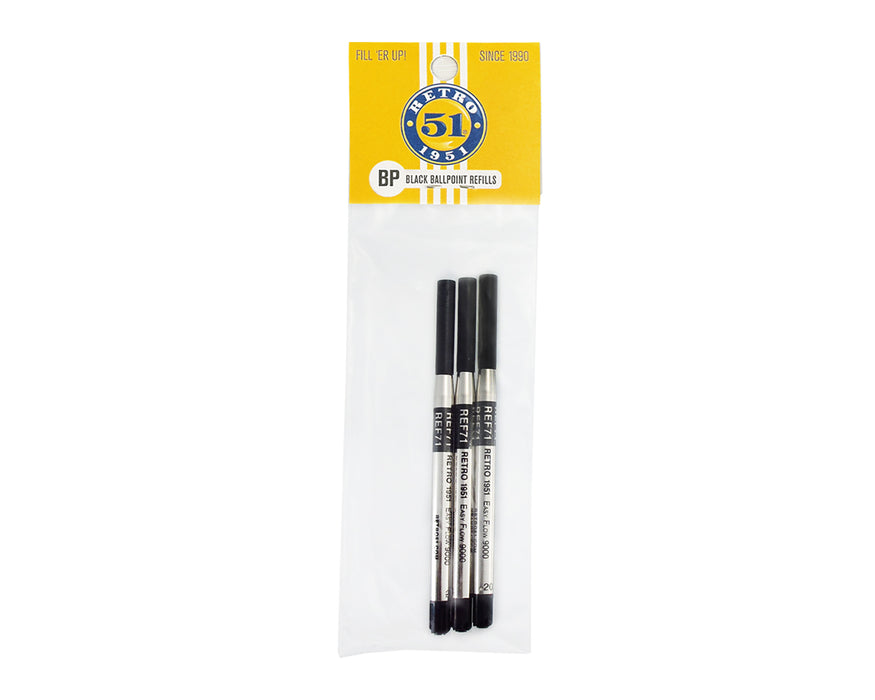 Recambio para bolígrafo Easy Flow 9000 negro, paquete de 3