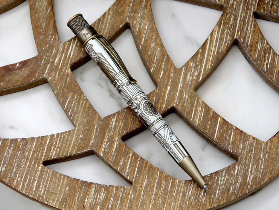 Tornado™ Vintage Metalsmith - Cathedral Rollerball Pen
