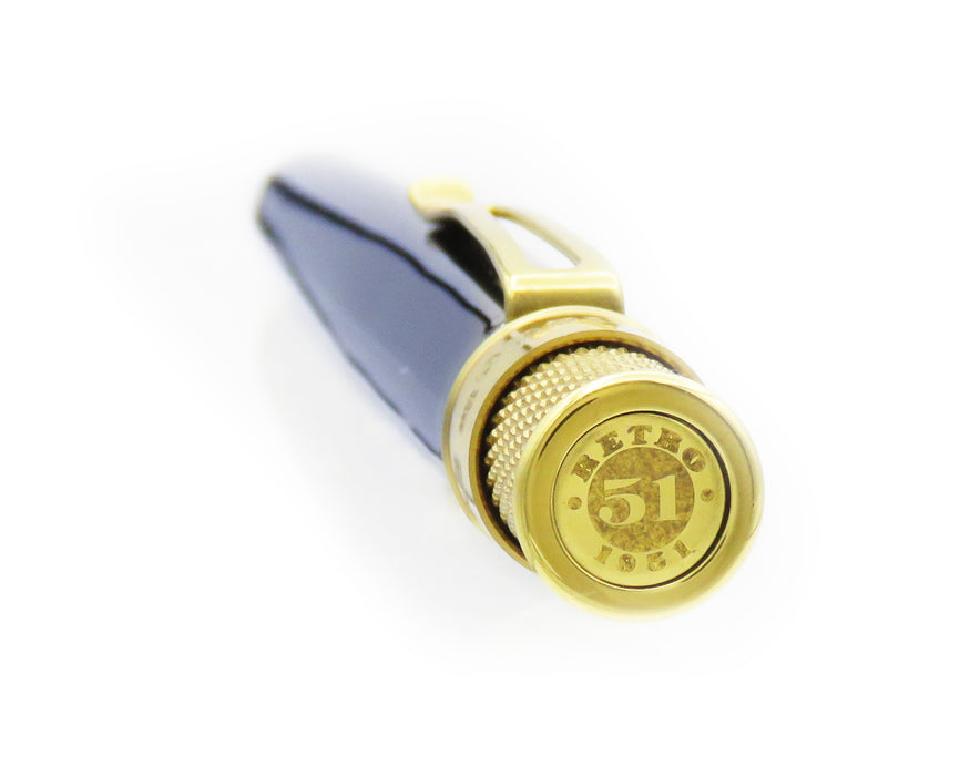 Tornado™ Brass Classic - Rollerball azul verdadero