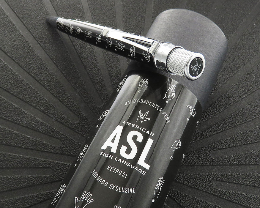 Daddy Daughter Pens - ASL Rollerball in Black