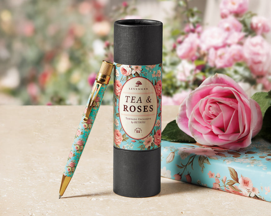 Levenger Exclusive - Tea and Roses Tornado™ Rollerball