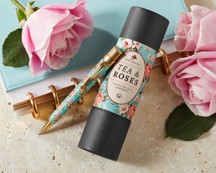 Levenger Exclusive - Tea and Roses Tornado™ Rollerball